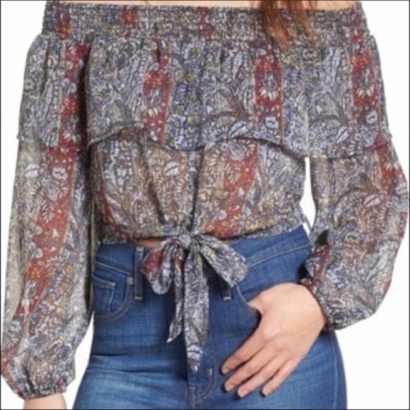 Band of Gypsies Tops - Band of Gypsies - NWOT Boho Crop Blouse